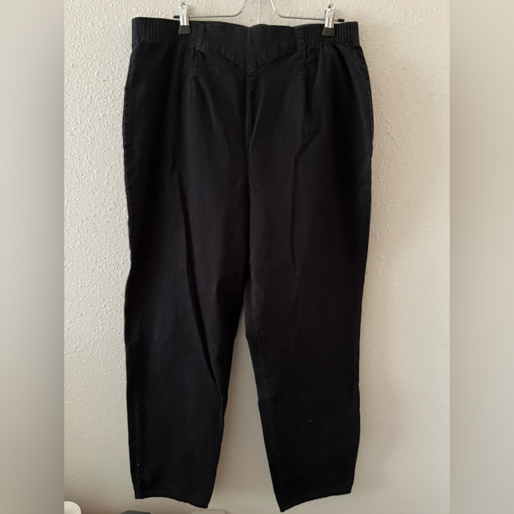 Ladies causal black trousers